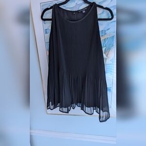 Zac & Rachael Black Pleated Blouse